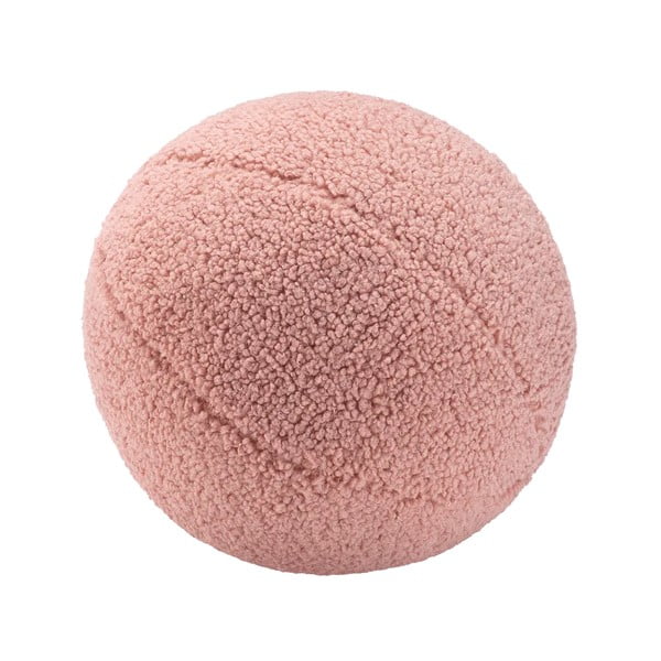 Różowa poduszka na sofę dziecięcą z materiału bouclé Ball – Wigiwama