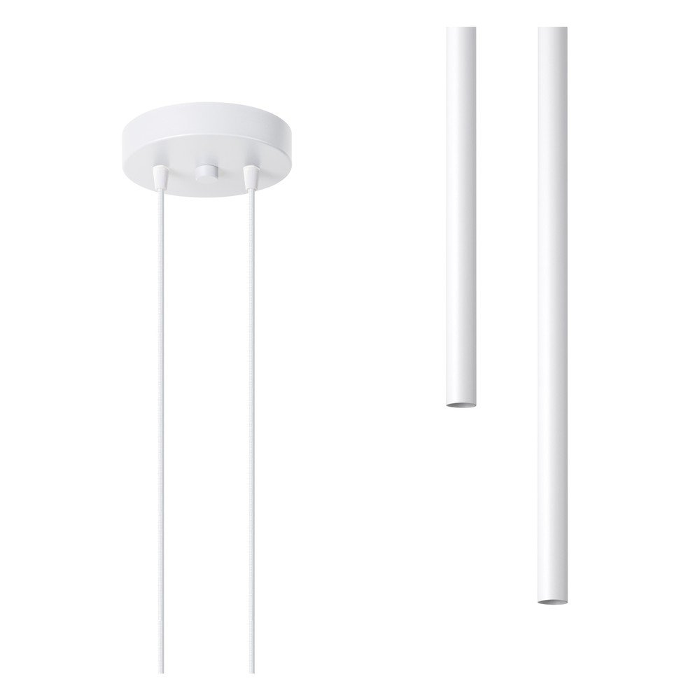 Biała metalowa lampa wisząca ø 15 cm Fideus – Sollux (zdjęcie 8)