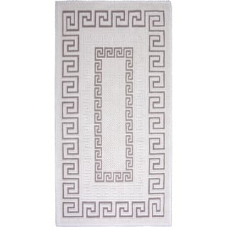 Szarobeżowy bawełniany dywan Vitaus Versace, 80x150 cm
