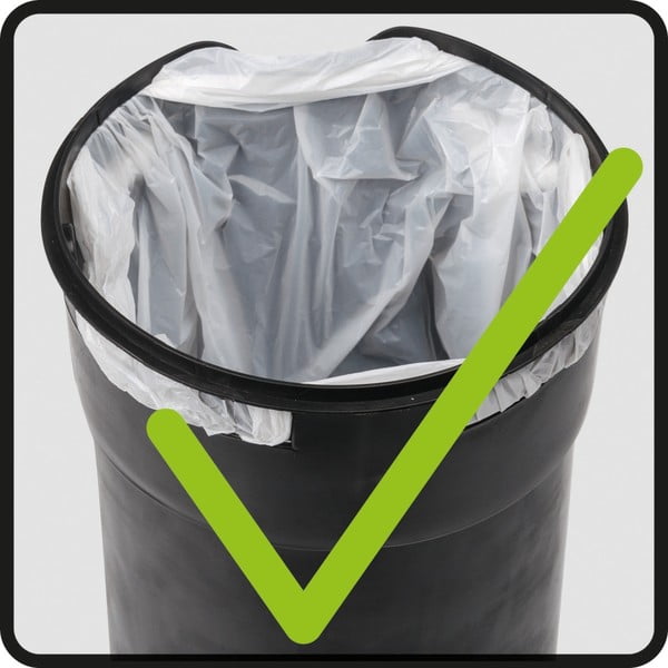 Czarny kosz na śmieci Wenko Leman, 5 l-image-3