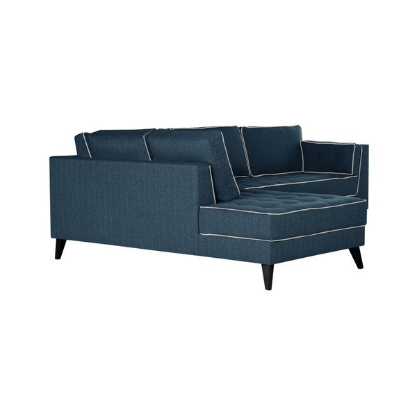 Jasnoniebieska lewostronna sofa z kremowymi detalami Stella Cadente Maison Atalaia-image-4