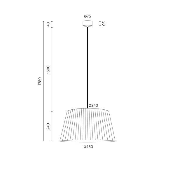 Czarna lampa wisząca Sotto Luce Kami, ⌀ 45 cm-image-3