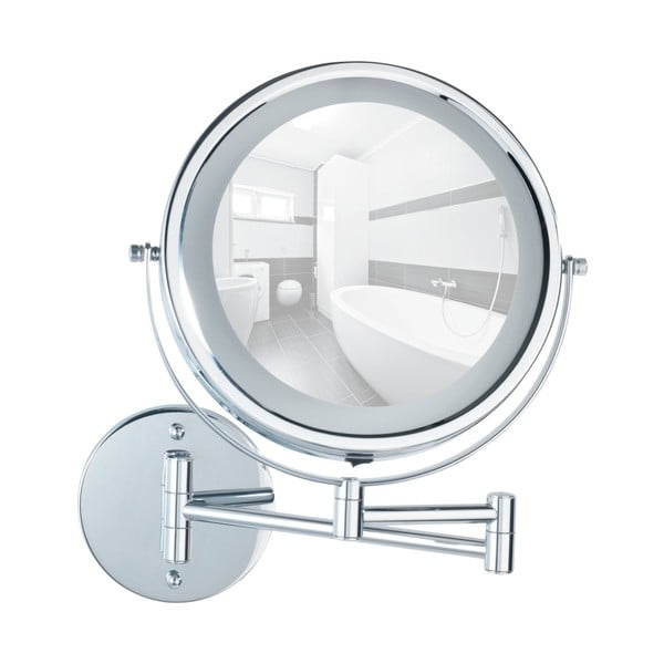 Lustro z oświetleniem/powiększające (5x) kosmetyczne ø 17,5 cm Power-Loc Lumi – Wenko-image-3