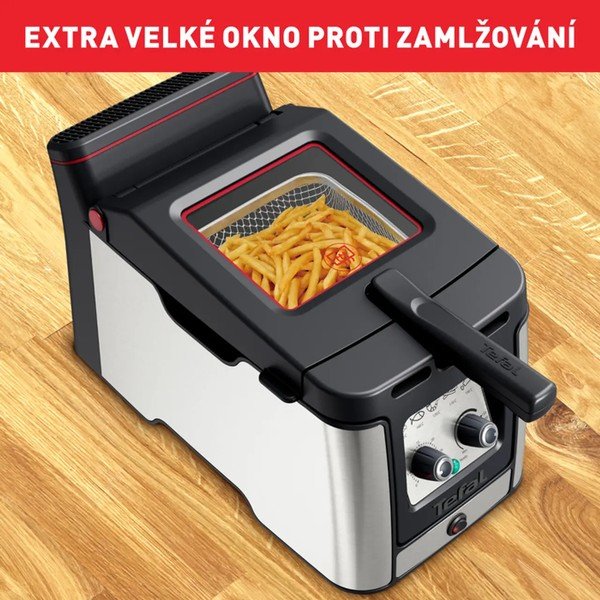 Frytkownica w czarno-srebrnym kolorze Clear Duo FR600D10 – Tefal-image-4