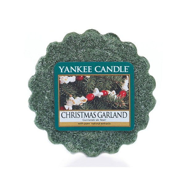 Wosk do lampy aromatycznej Yankee Candle Świąteczny Wieniec, zapach do 8 godzin