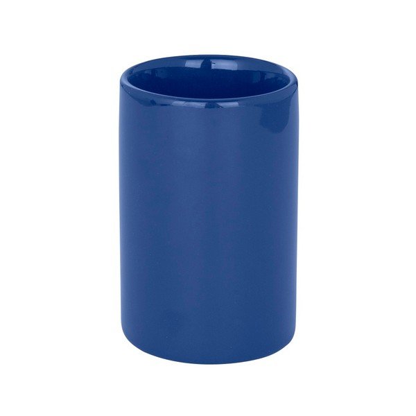Granatowy kubek na szczoteczki do zębów Wenko Polaris Dark Blue-image-1