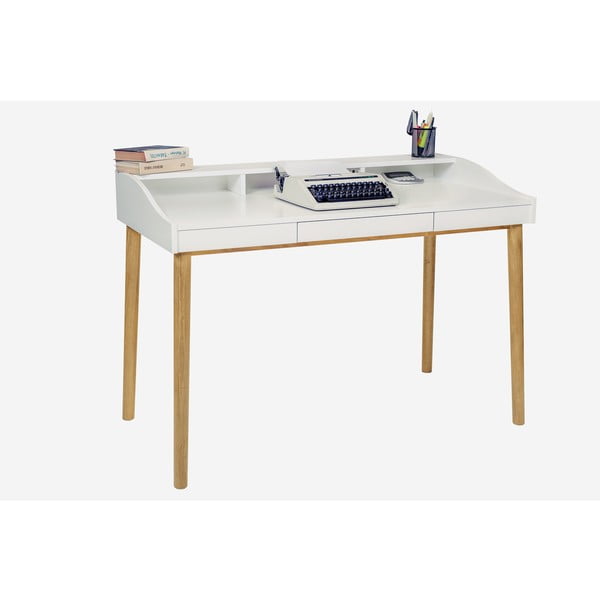 Biurko z sekretarzykiem 60x120 cm Lindenhof – Woodman-image-4