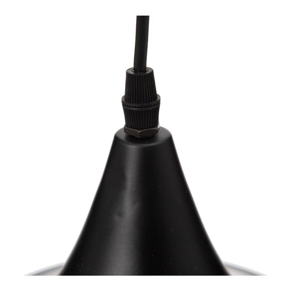 Czarna lampa wisząca z metalowym kloszem ø 36 cm – Ixia-image-2