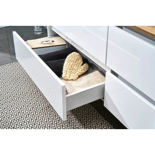 Biała wisząca szafka pod umywalkę bez baterii 110x53 cm Set 360 – Pelipal-image-3