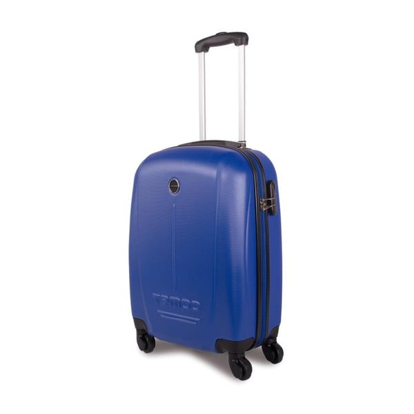 Ciemnoniebieska walizka na kółkachTempo, 50cm