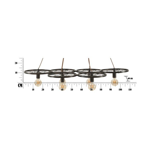 Lampa wisząca z 6 żarówkami Mauro Ferretti Cycle-image-1