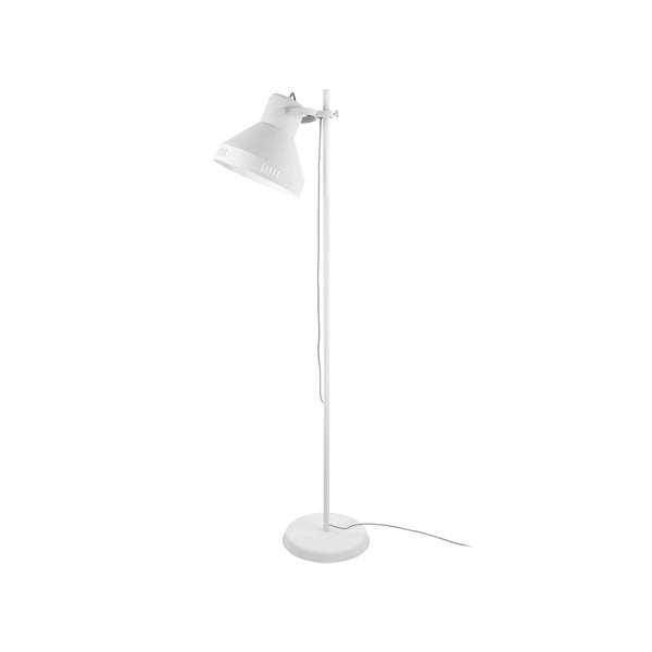 Biała lampa stojąca Leitmotiv Tuned Iron, wys. 180 cm