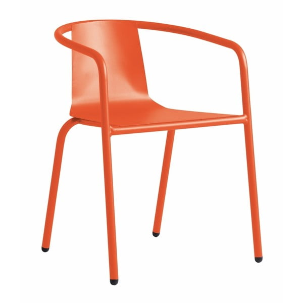 Pomarańczowe krzesło ogrodowe Isimar Cadiz