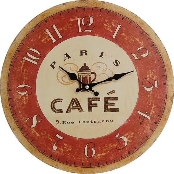 Zegar Cafe Paris, 34 cm