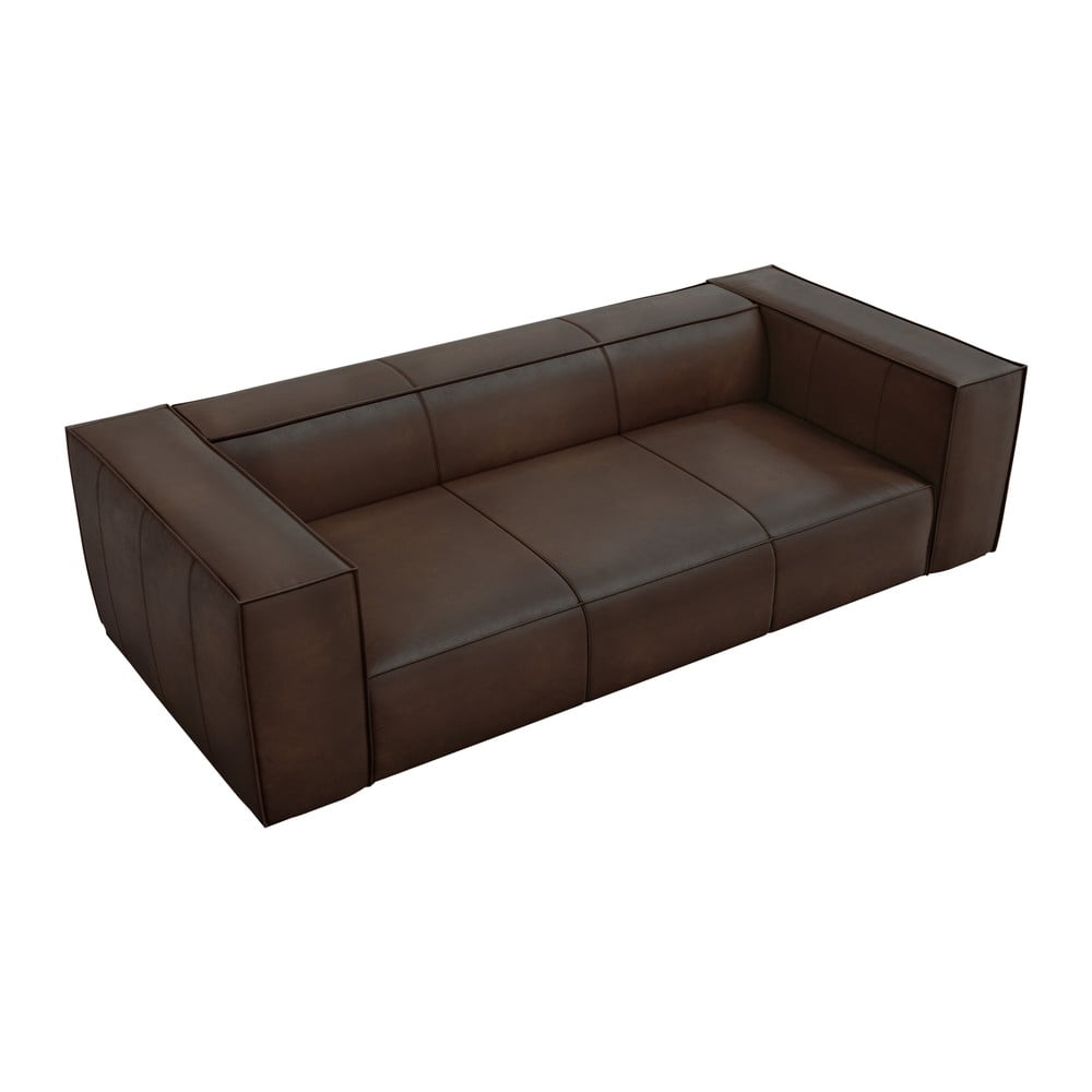 Ciemnobrązowa skórzana sofa 227 cm Madame – Windsor & Co Sofas (zdjęcie 3)