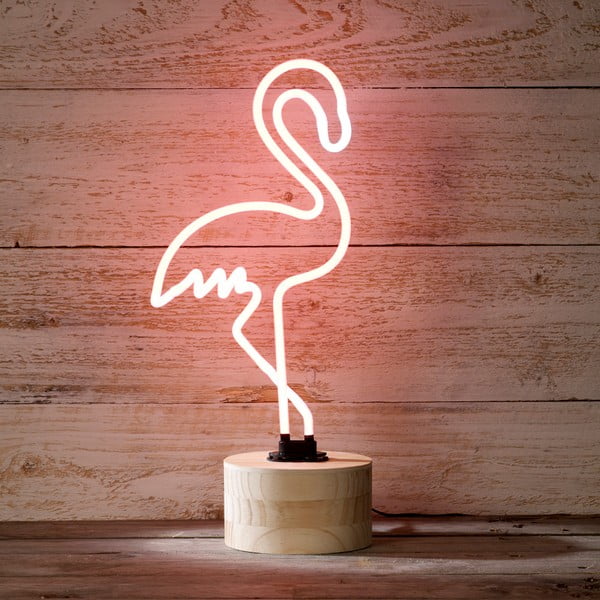 Lampa stołowa/neon Gingersnap Lumosnap Pink Flamingo