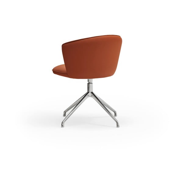 Pomarańczowe tapicerowane fotele jadalniane zestaw 2 szt. Add – Teulat-image-3