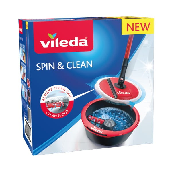 Zestaw mopa obrotowego i wiadra Vileda Spin&Clean-image-4