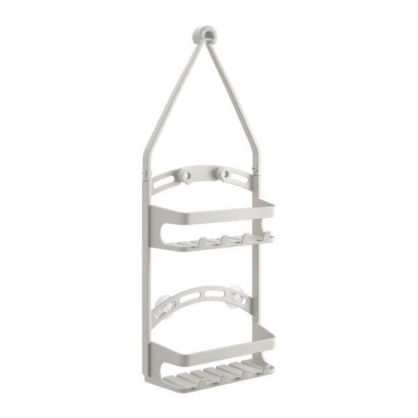 Szara wisząca plastikowa półka łazienkowa – Metaltex