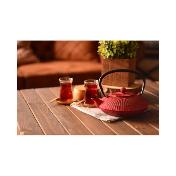 Czerwony dzbanek na herbatę z żelaza Bambum Mate, 1150 ml-image-1