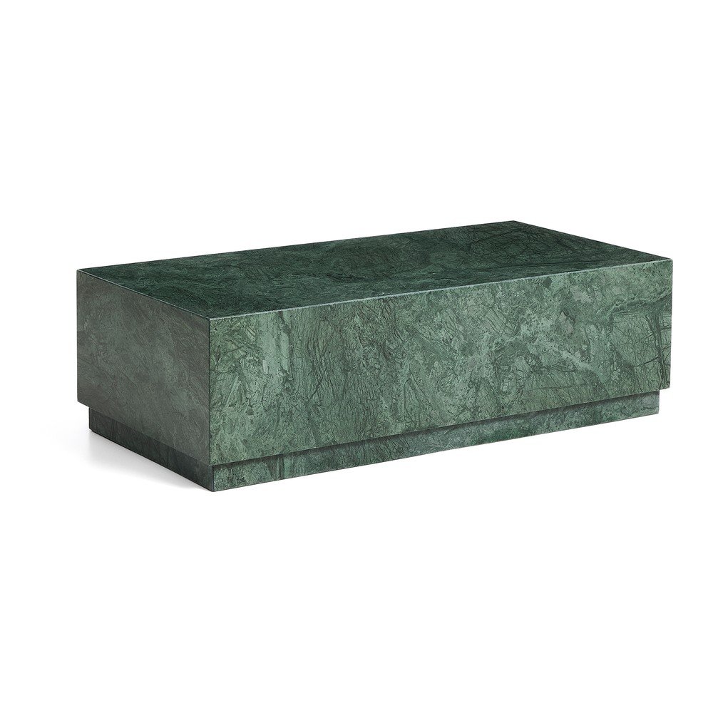 Zielony marmurowy stolik 50x100 cm Sorein – Kave Home