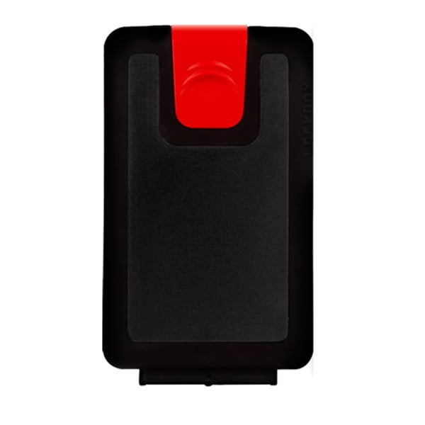 Czarno-czerwony portfel Lockbox B&W