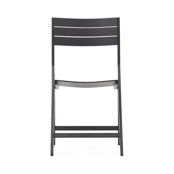 Czarne metalowe krzesło ogrodowe Torreta – Kave Home-image-4