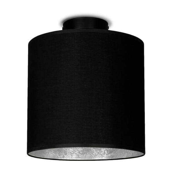 Czarna lampa sufitowa z elementami w kolorze srebra Sotto Luce MIKA Elementary z PLUS CP