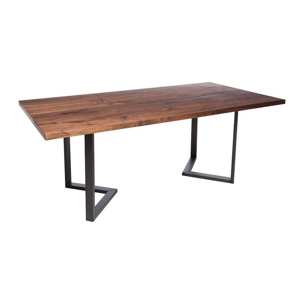 Stół do jadalni z drewna orzecha czarnego Fornestas Fargo Cepheus, długość 160 cm