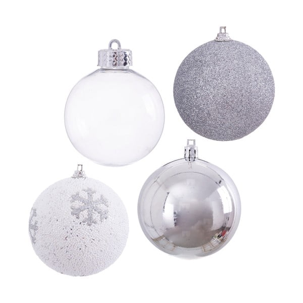 Zestaw 16 bombek w kolorze srebra Unimasa Foam, ø 6 cm-image-1
