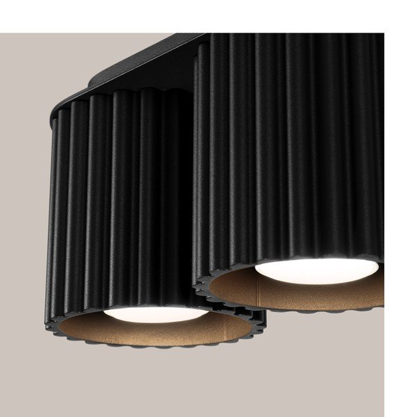 Czarna metalowa lampa punktowa 10x21 cm Zora – Sollux-image-4