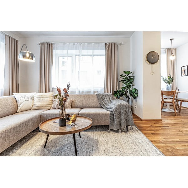 Kremowy bawełniany dywan tkany ręcznie 60x110 cm Reimagine – Universal-image-1