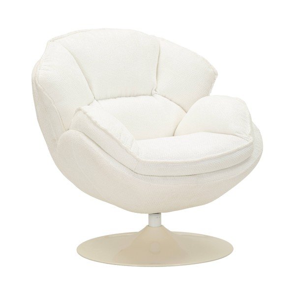Biały obrotowy fotel Retro Style – Mauro Ferretti