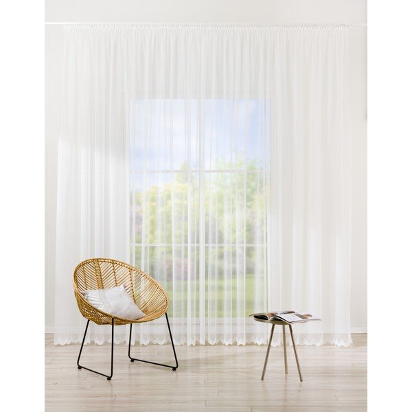 Biała firanka 140x245 cm Como – Mendola Fabrics-image-1