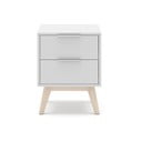 Biała szafka nocna Campus – Marckeric