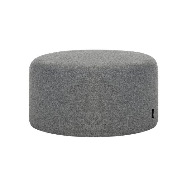 Szary wełniany puf Folk – noo.ma