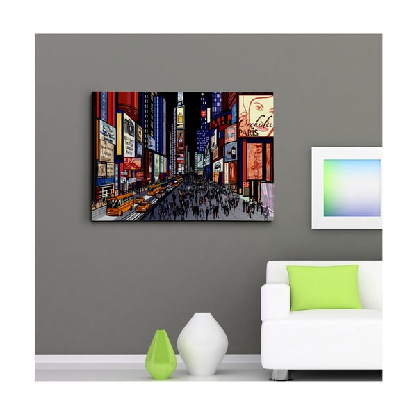 Obraz na płótnie "Time Square nocą", 50x70 cm