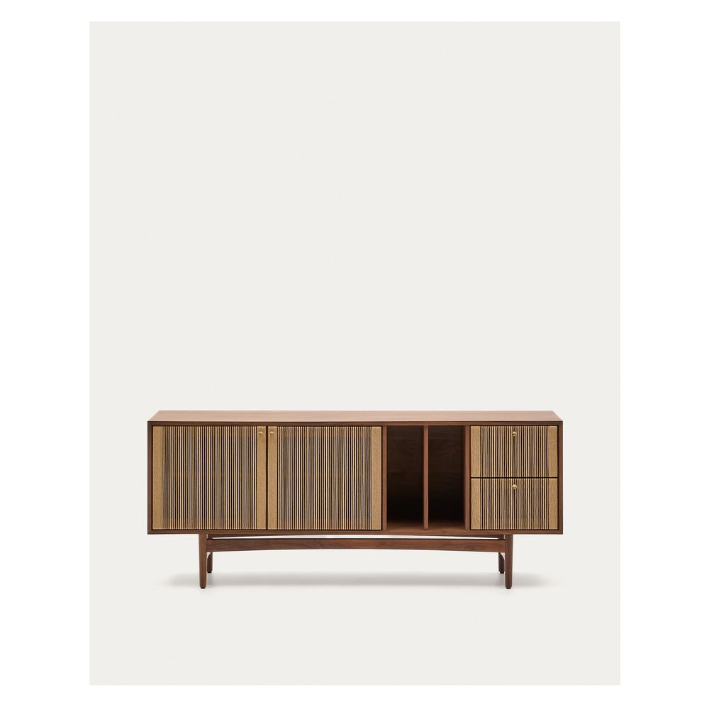 Brązowa niska komoda w dekorze orzecha 180x73 cm Elan – Kave Home (zdjęcie 3)