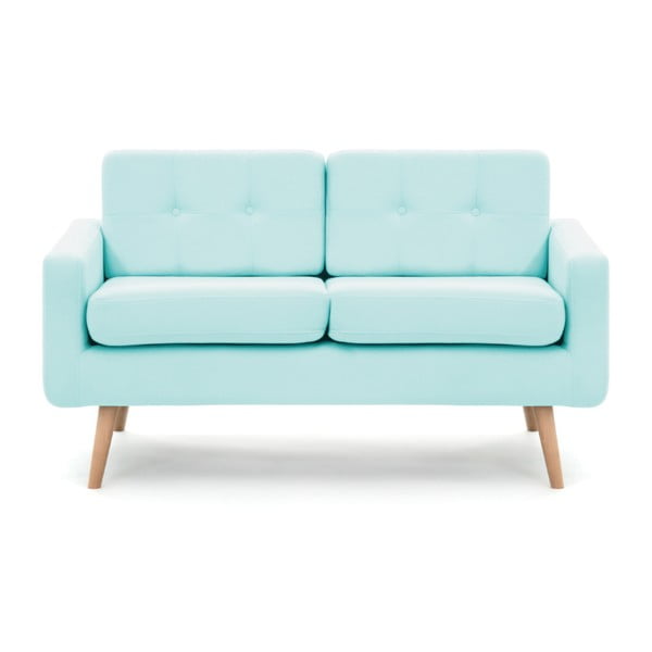 Pastelowo-niebieska sofa 2-osobowa Vivonita Ina