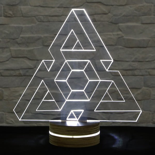 Lampa 3D stołowa Triangle I