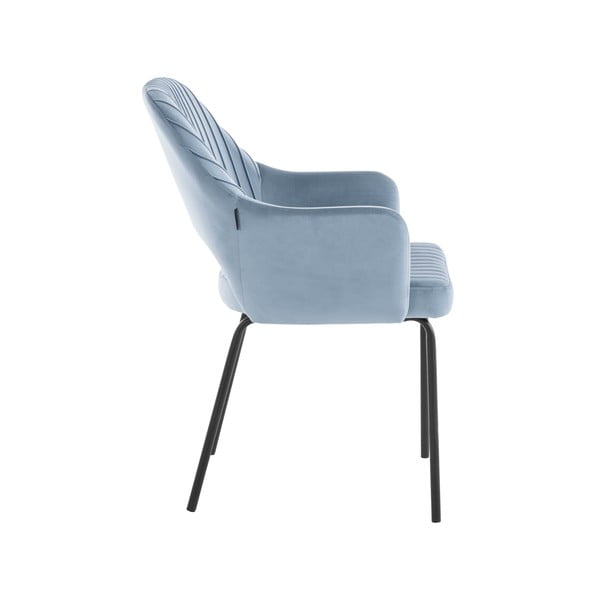 Jasnoniebieskie aksamitne krzesła zestaw 2 szt. Britney – Støraa-image-4