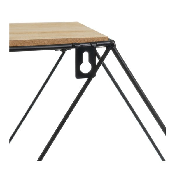 Czarno-naturalna piętrowa półka 50 cm – Casa Selección-image-2