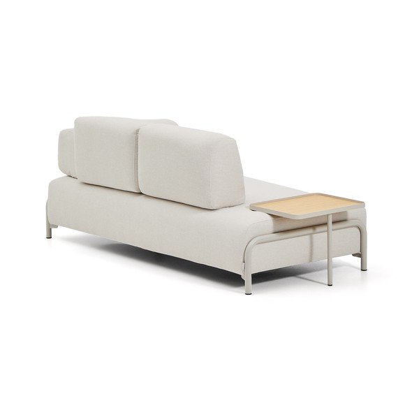 Beżowa sofa modułowa z tkaniny szenilowej 220 cm Compo – Kave Home-image-4