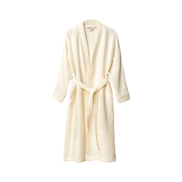 Kremowy szlafrok muślinowy w rozmiarze L/XL Kimono – Foutastic