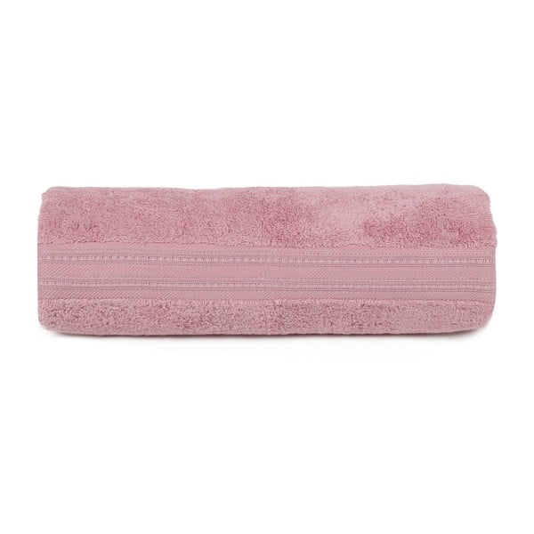 Różowy ręcznik Laverne, 70x140 cm