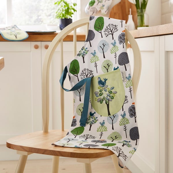 Bawełniany fartuch Forest Birds – Cooksmart ®-image-1