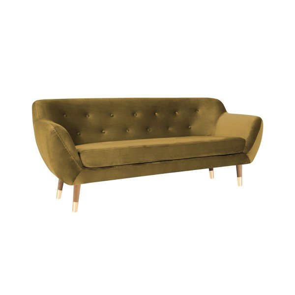 Sofa 2-osobowa w kolorze złota Mazzini Sofas Amelie-image-2