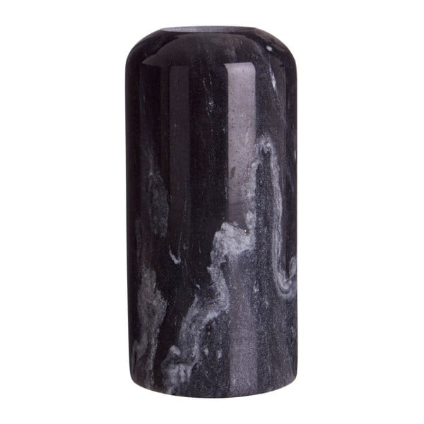 Czarny świecznik marmurowy Premier Housewares Lamonte, wys. 16 cm