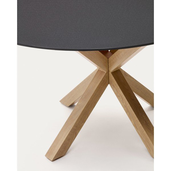 Okrągły stół ze szklanym blatem ø 150 cm Argo – Kave Home-image-1