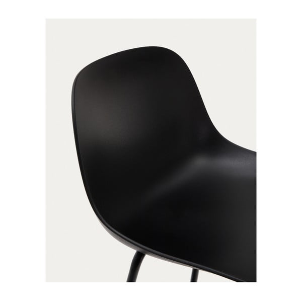 Czarny hoker (wysokość siedziska 74 cm) Altea – Kave Home-image-3